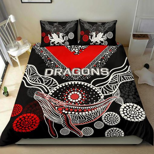 NRL St. George Illawarra Dragons Aboriginal Doona Cover