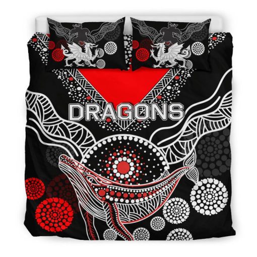 NRL St. George Illawarra Dragons Aboriginal Doona Cover