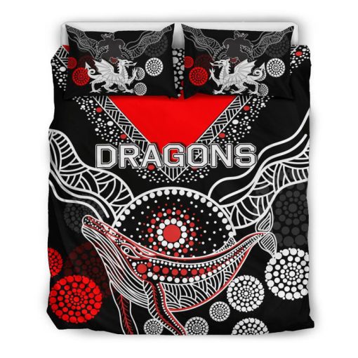 NRL St. George Illawarra Dragons Aboriginal Doona Cover