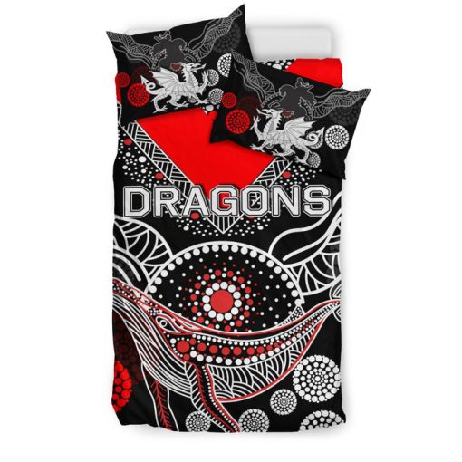 NRL St. George Illawarra Dragons Aboriginal Doona Cover