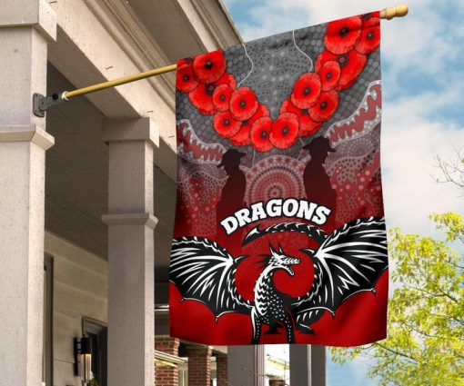 NRL St. George Illawarra Dragons ANZAC Day House Flag