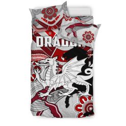 NRL St. George Illawarra Dragons Indigenous White Doona Cover