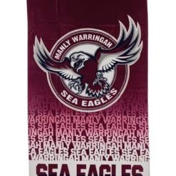 NRL Manly Warringah Sea Eagles Logo Beach Towel