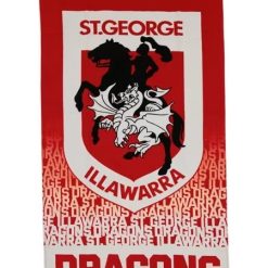 NRL St. George Illawarra Dragons Beach Towel V2