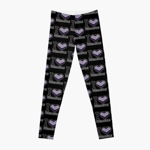 AFL Fremantle Dockers Black Multi I Love Leggings