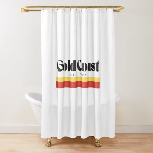 AFL Gold Coast Suns White EST 2009 Shower Curtain