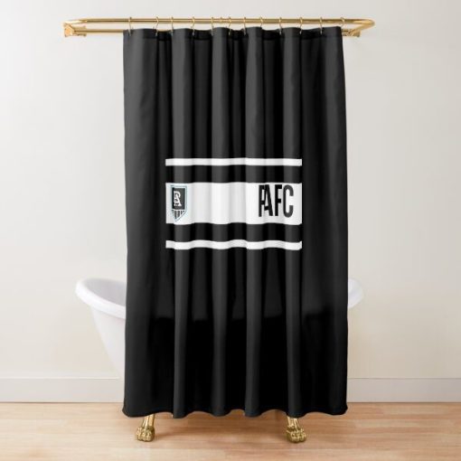 AFL Port Adelaide Black Shower Curtain V2