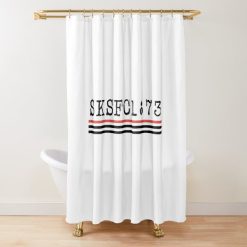 AFL St Kilda Saints White Shower Curtain